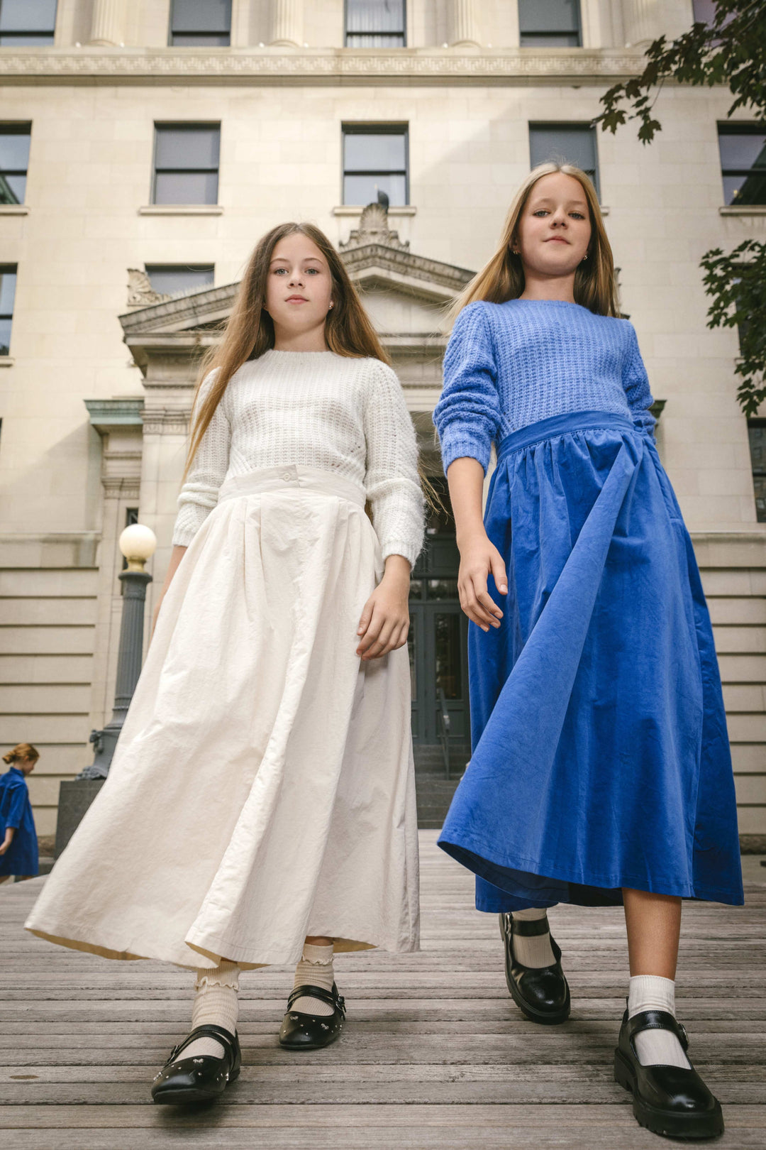 Stretch Velvet Skirt - Royal Blue