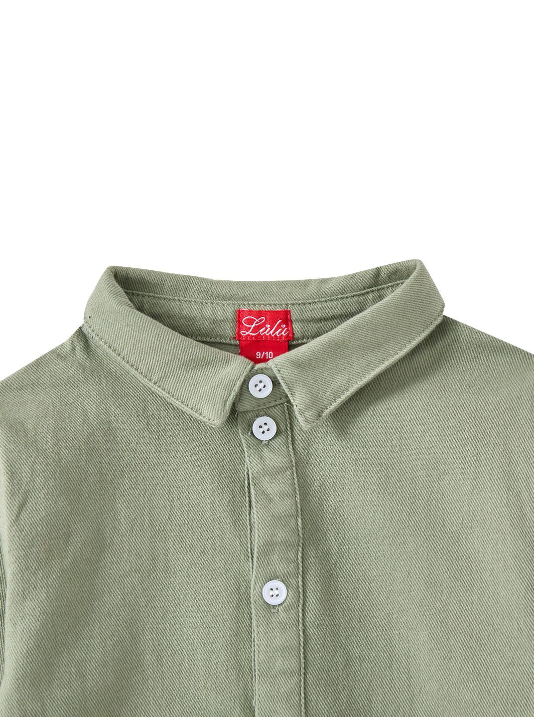 Drift Twill Crop Shirt - Pale Green