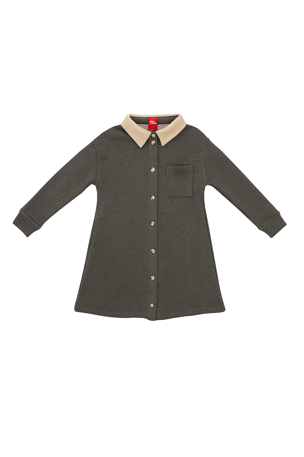 Corduroy Collar Dress