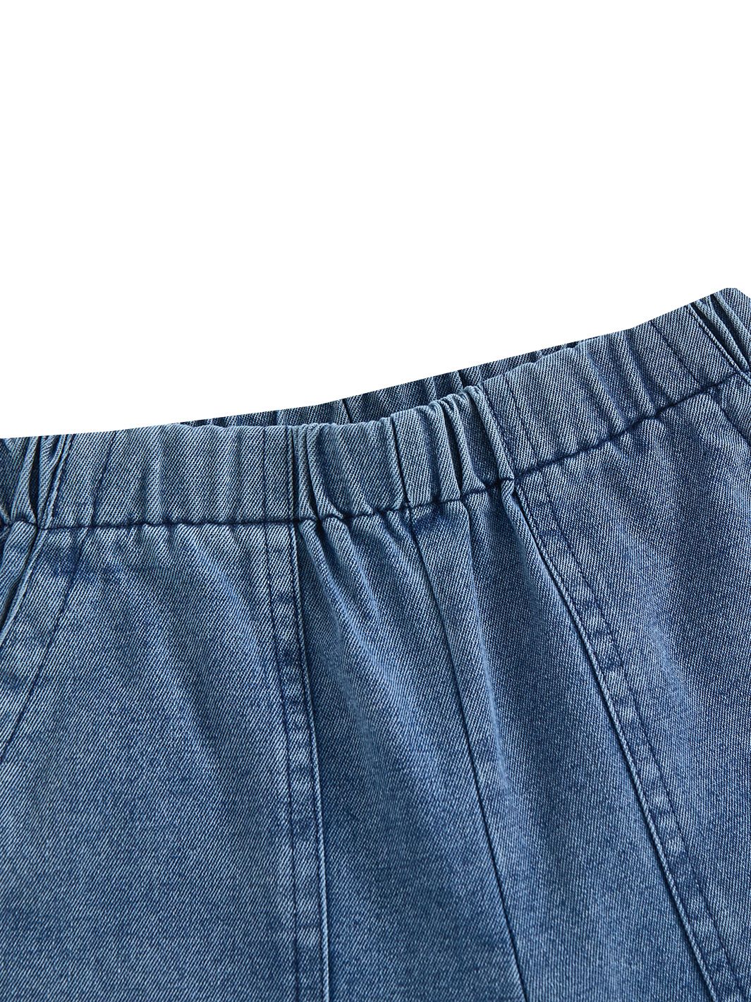Navy Washed Short Pants