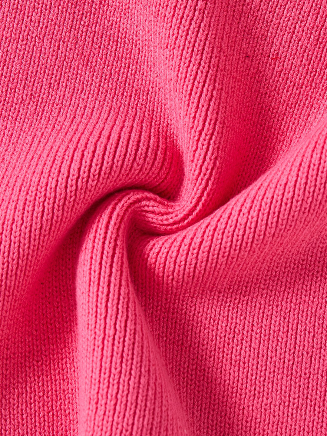 Knit Bow Vest - Neon Hot Pink